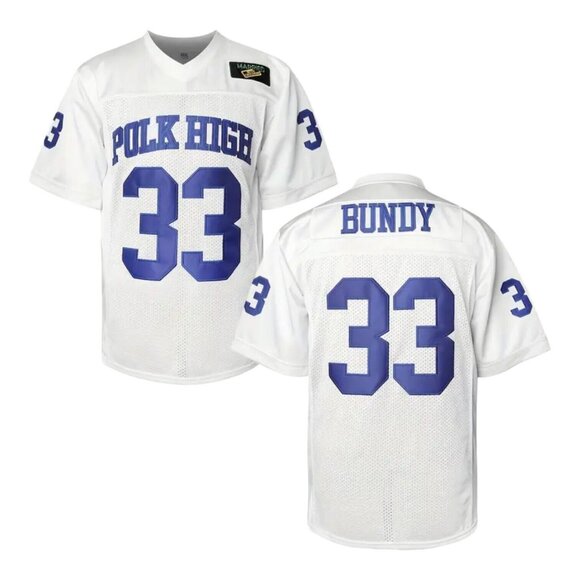 Al Bundy Polk High Football Jersey Stitched Married With Children White - Picture 1 of 6